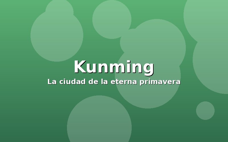 Vista panoramica de Kunming, la ciudad de la eterna primavera